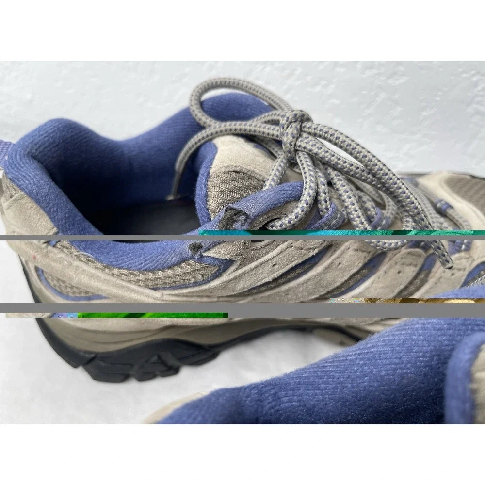 Merrell Moab 3 Hiking Shoes Womens Sz 6.5 Waterproof Sneakers Gray Blue Altitude